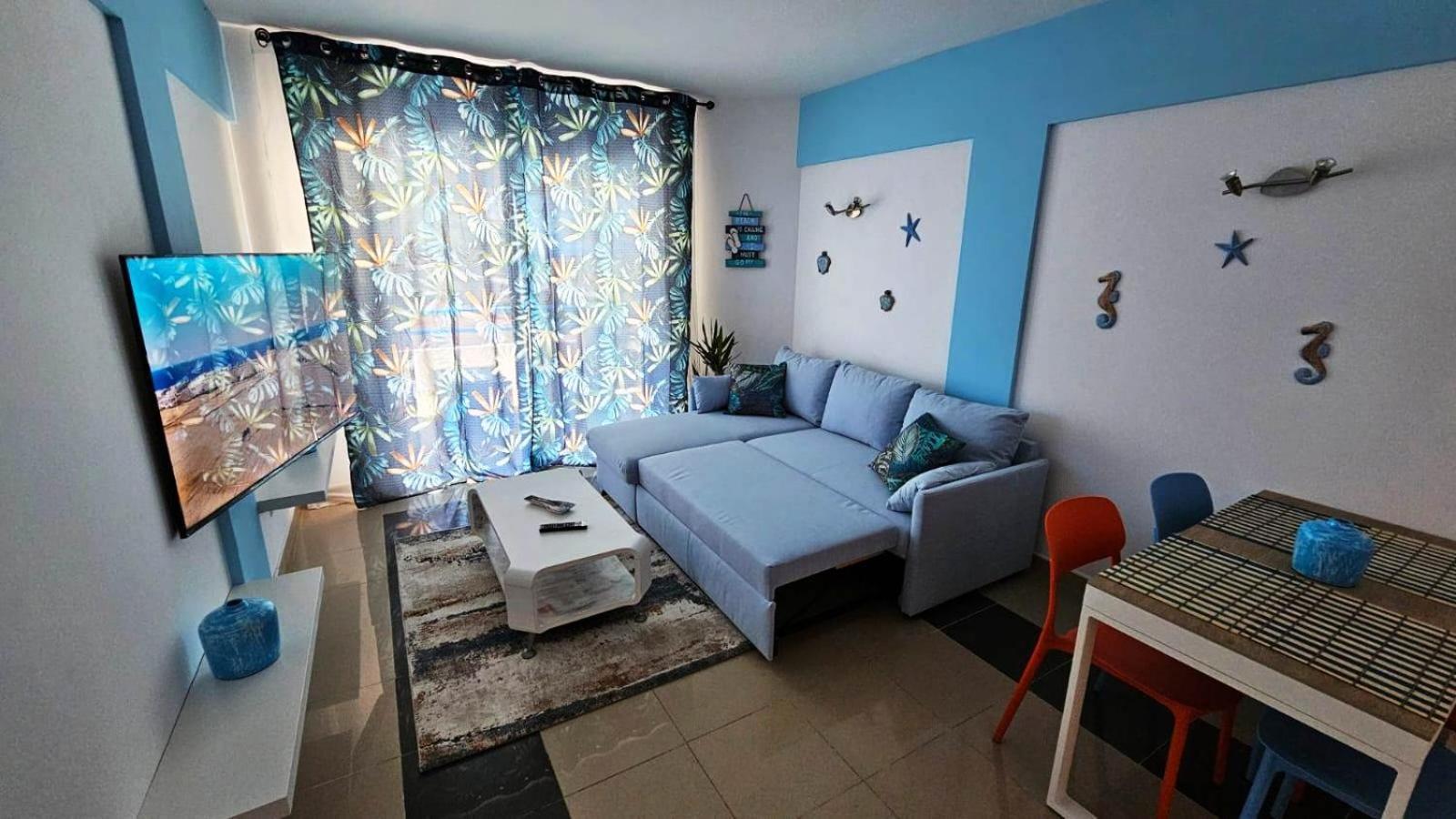 Blue Bay Paradise - Beach Front Apartment With Sea View プラヤ・パライソ エクステリア 写真